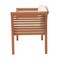 Alaterre Furniture Stamford Eucalyptus Wood Outdoor Bench with Coffee Table, Set of 2 ANSF023EBO - alternate 10
